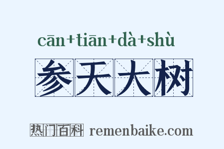 参天大树是什么意思的图片